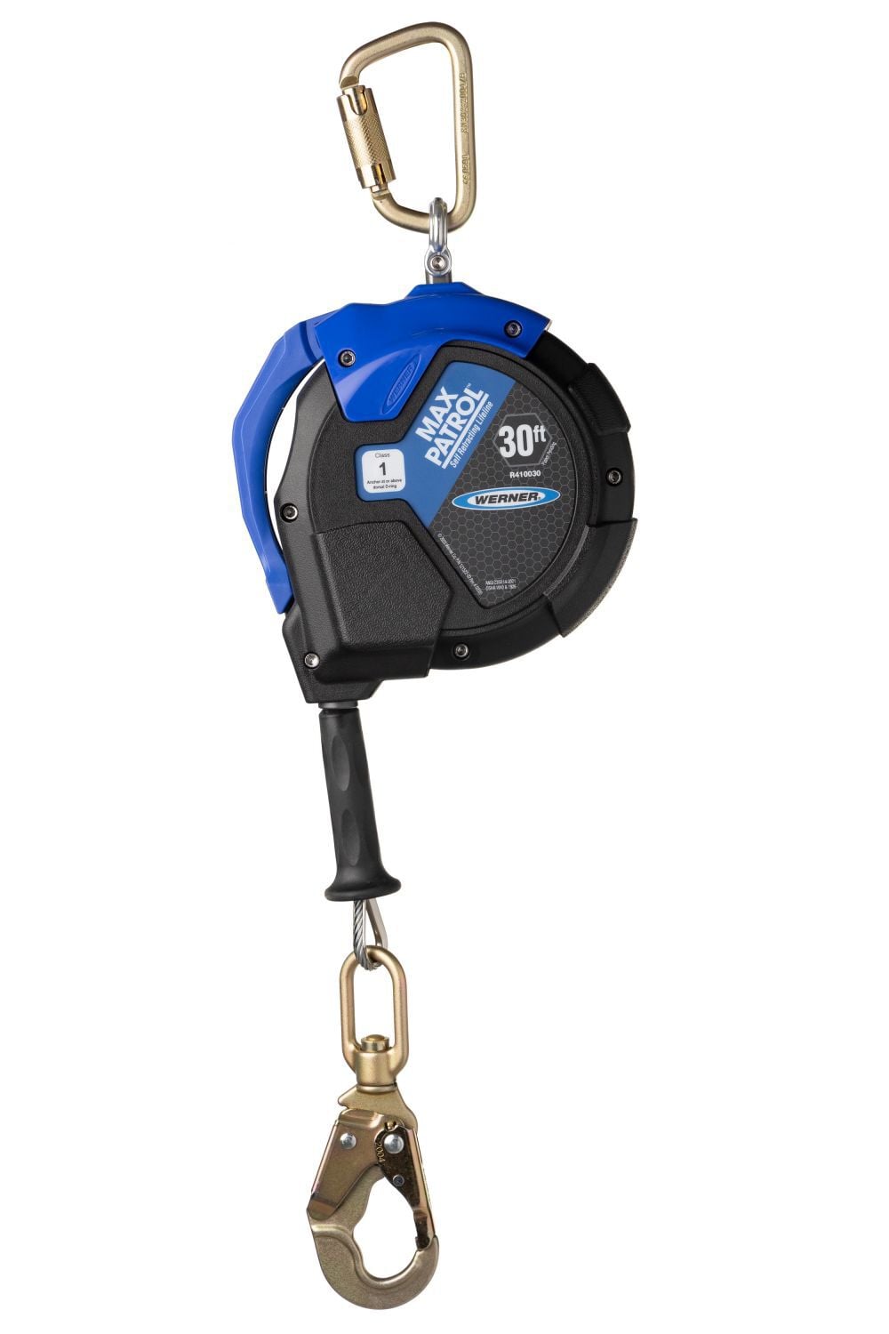 Werner 30' Max Patrol Self-Retracting Lifeline Galvanized Cable, large image number 1