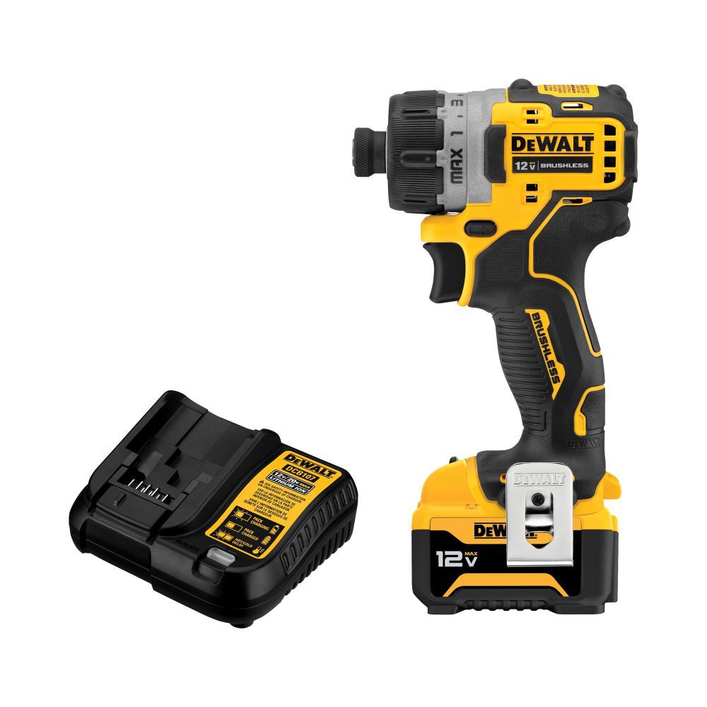 DEWALT XTREME 12V MAX Brushless 1/4 Inch Screwdriver Kit, large image number 1