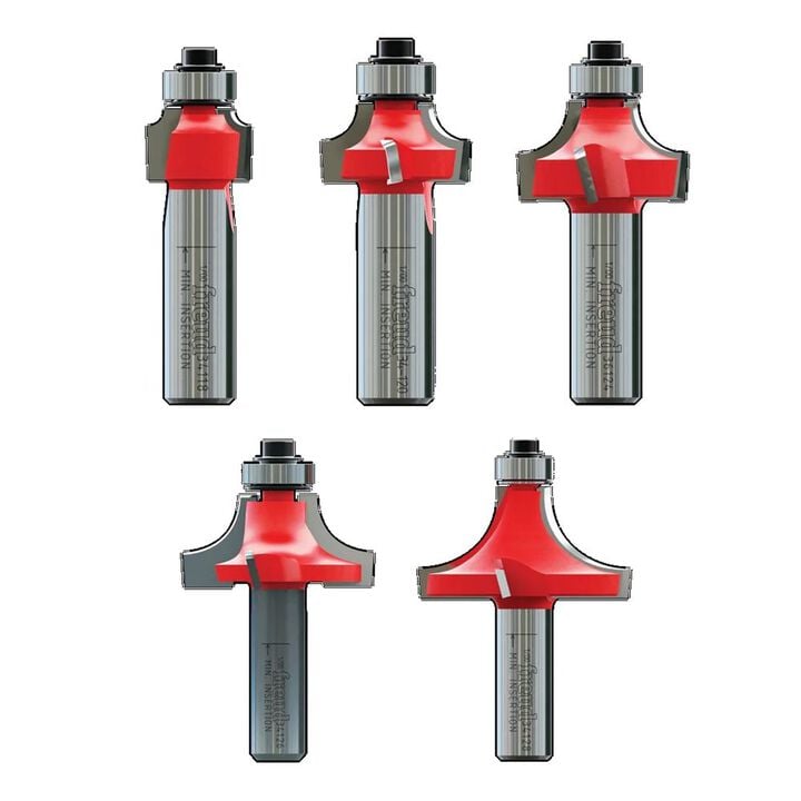 Freud 5 piece Round Over/Beading Bit Set (1/2 In. Shank), large image number 1