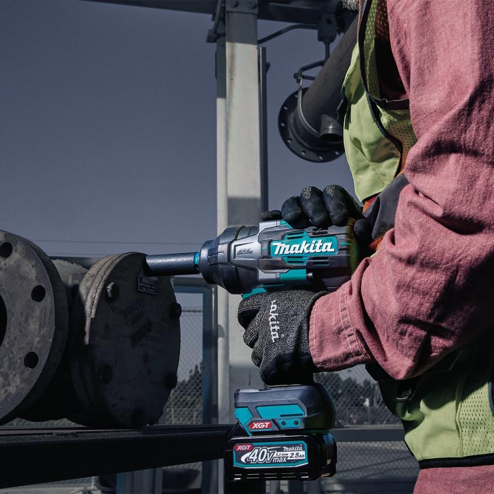 Makita 40V max XGT Brushless Cordless 4-Speed High-Torque 1/2 Inch Square Drive Impact Wrench 2.5Ah Kit with Friction Ring Anvil, large image number 7