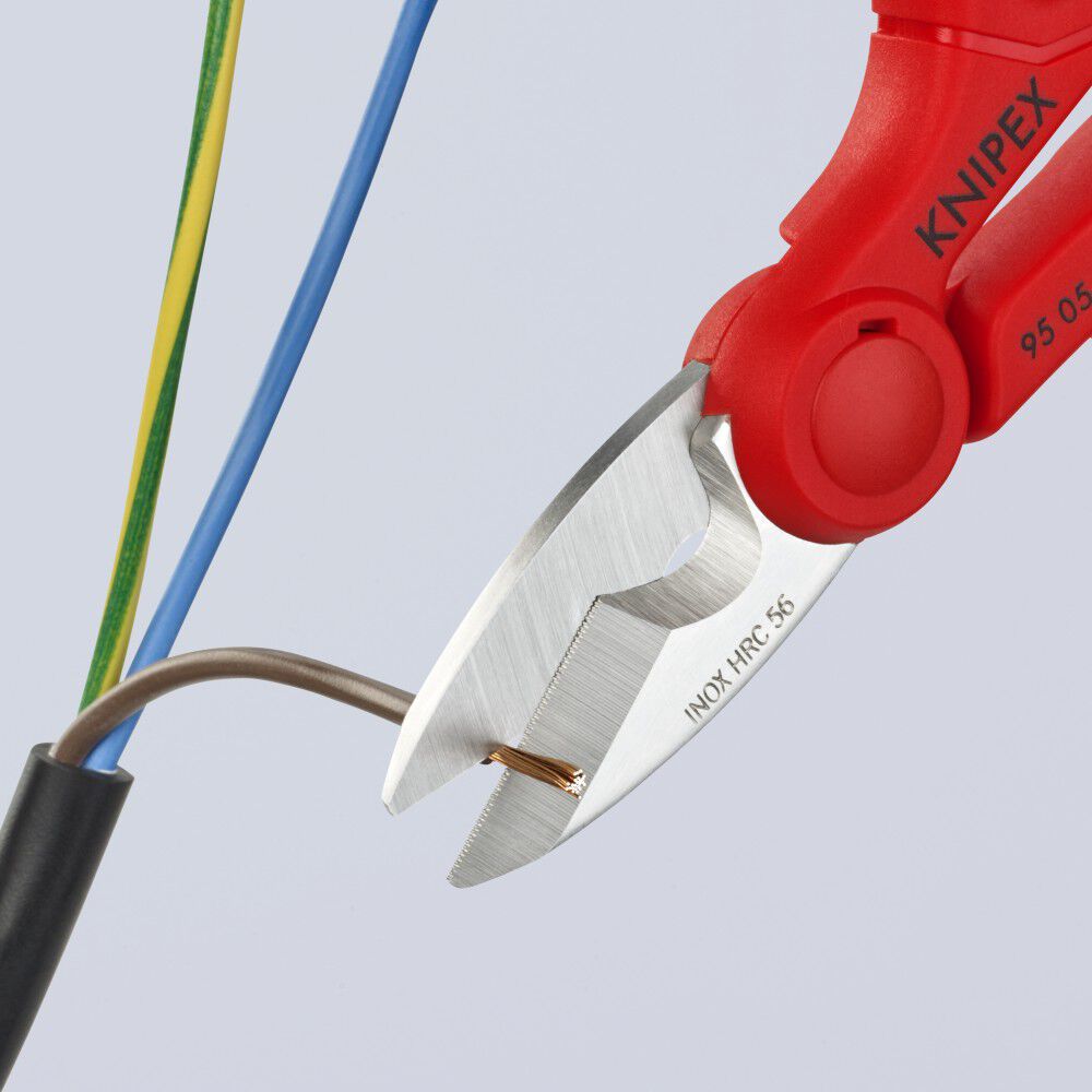 Knipex 6-1/4 Inch Stainless Steel Electricians Shear, large image number 11