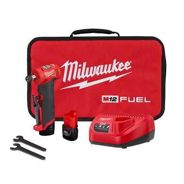 Milwaukee M12 FUEL Right Angle Die Grinder 2 Battery Kit