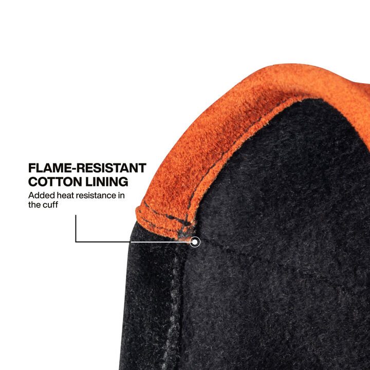 Klein Tools MIG Welding Gloves Black and Orange Large, large image number 3