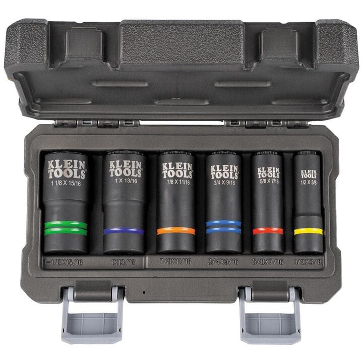 Klein Tools 2-In-1 Slotted Socket Set 6 Piece, large image number 9