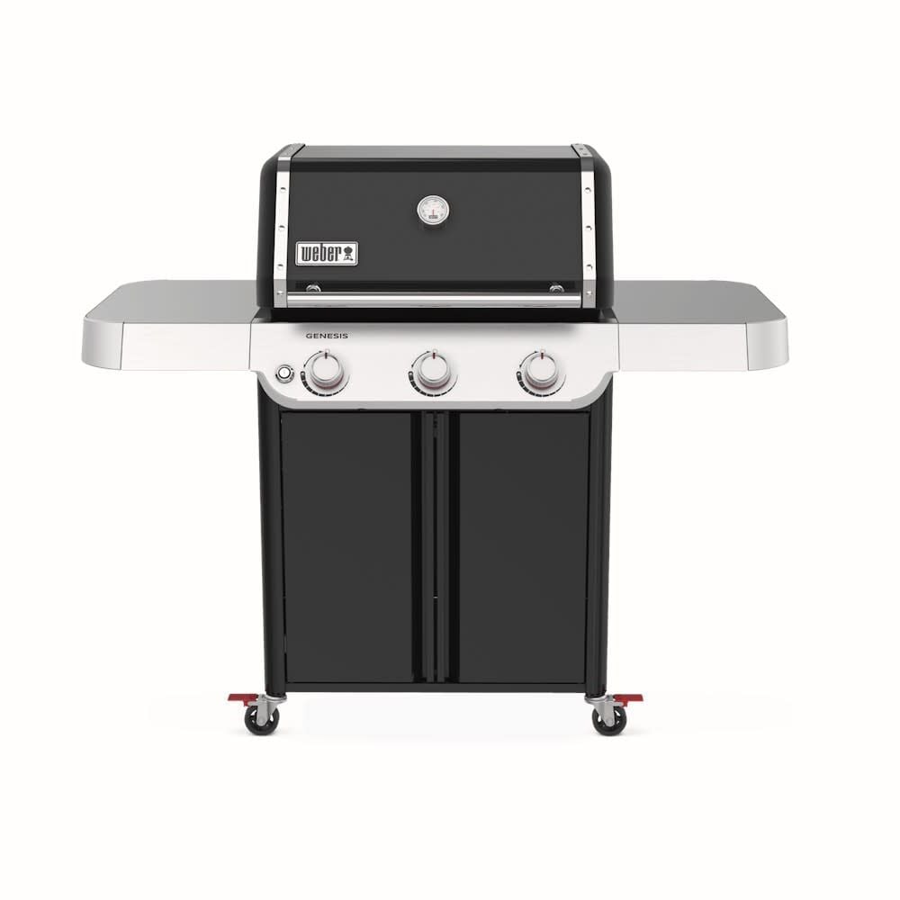 Weber 3 Burners Genesis E-315 Black Liquid Propane Gas Grill – 1500010