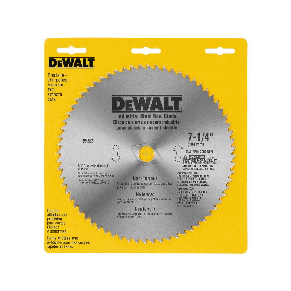 DEWALT 7-1/4 In. 68T Non-Ferrous Blade, large image number 4