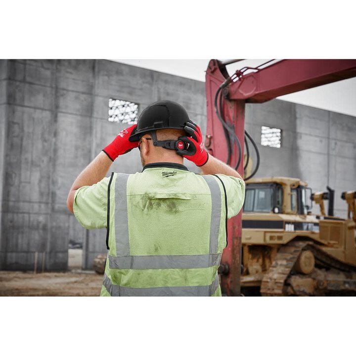 Milwaukee White Front Brim Hard Hat with 6pt Ratcheting Suspension Type 1 Class E, large image number 5