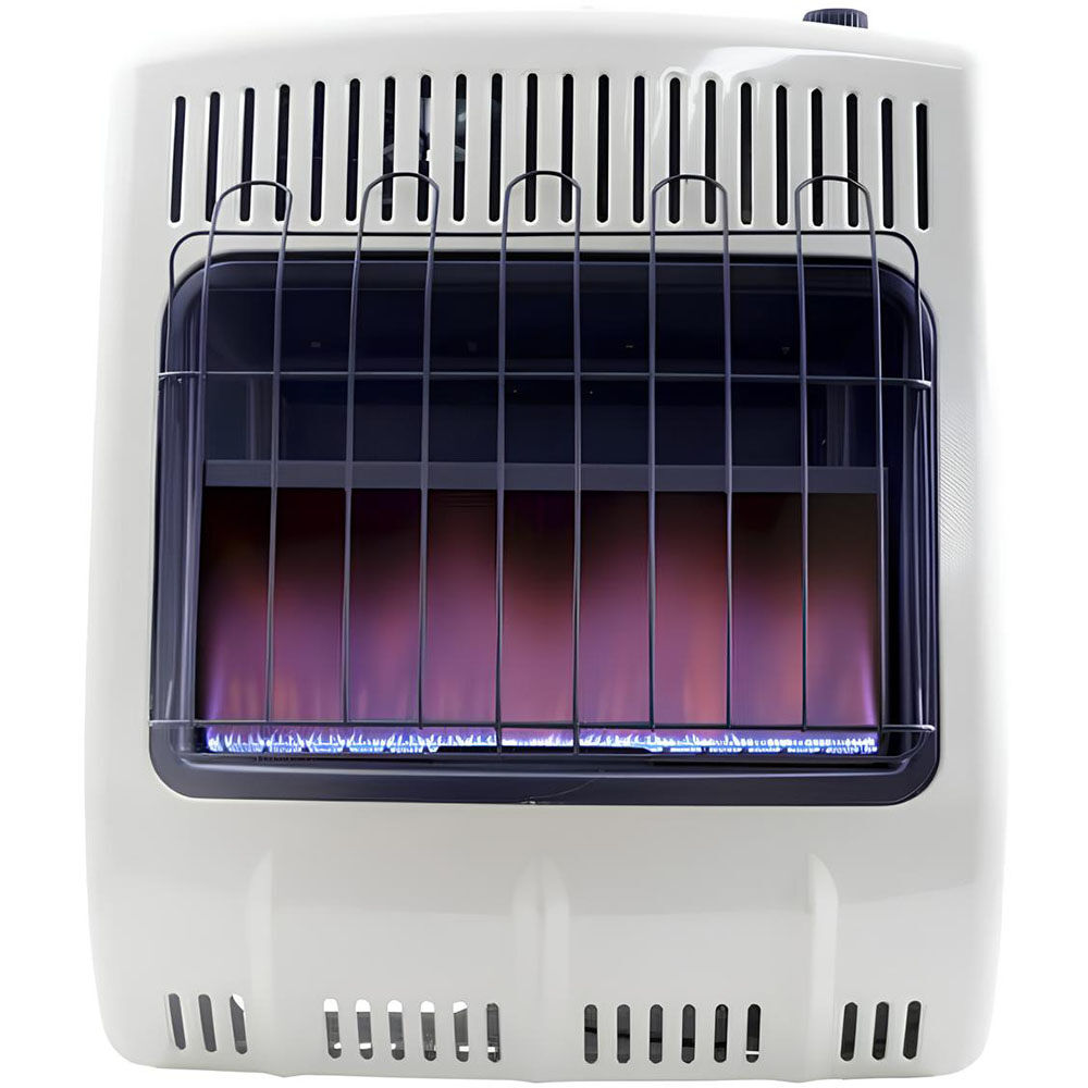 Heatstar 20000 BTU Vent Free Blue Flame Natural Gas Heater with Thermostat and Blower – F156021