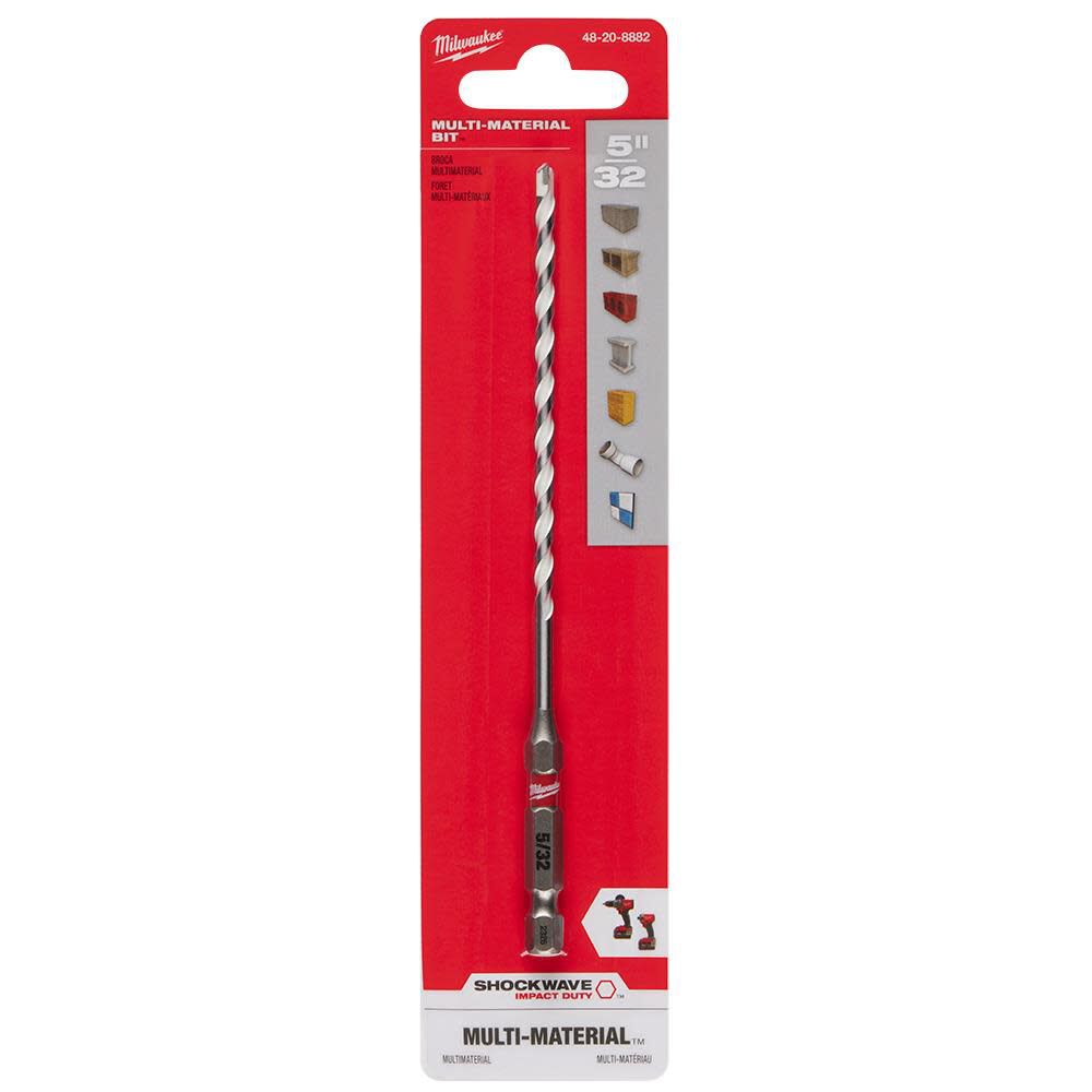 Milwaukee SHOCKWAVE Drill Bit Carbide Multi Material, 5/32 Inch x 6 Inch, large image number 11