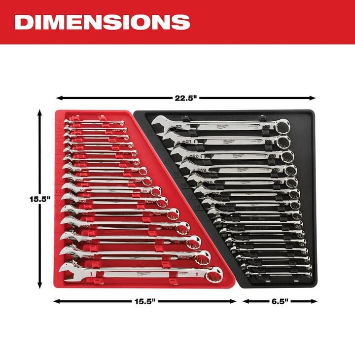 Milwaukee 15-Piece Combination Wrench Set - Metric, large image number 6