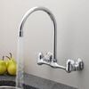Homewerks Utility Kitchen Faucet Chrome 2 Handle Low Arc, small image number 4