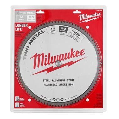 Milwaukee 14 in. 90 Tooth Dry Cut Carbide Tipped Circular Saw Blade, large image number 5