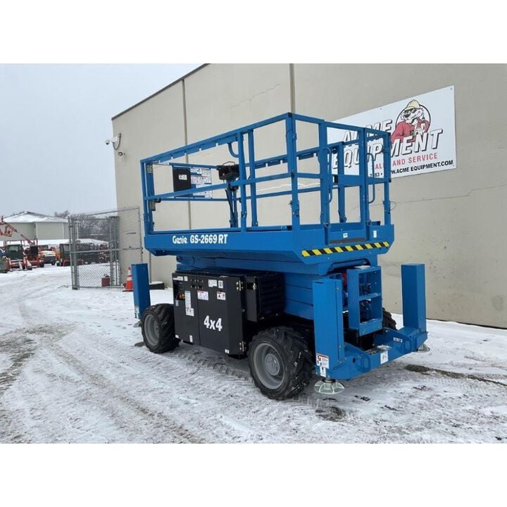 Genie 26 Ft. Rough Terrain Scissor Lift - Diesel, large image number 6