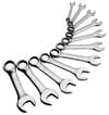 Sunex 11 pc. SAE Stubby Combo Wrench Set, small