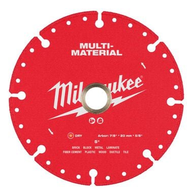 Milwaukee 5 Inch Multi-Material Diamond Blade