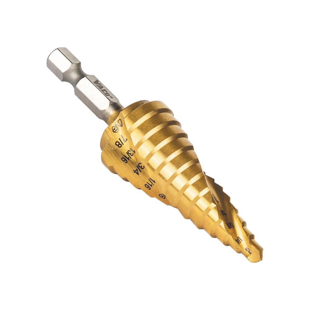 Klein Tools 3/16in to 7/8in Step Drill Bit VACO, large image number 16