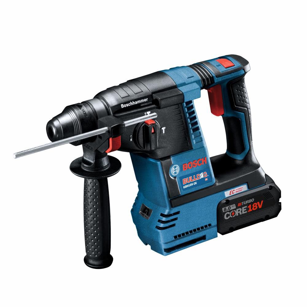 Bosch 18V SDS plus Bulldog 1in Rotary Hammer Kit GBH18V 26K24A Acme Tools