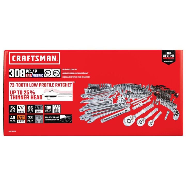 CRAFTSMAN Mechanics Tool Set, 308pc, large image number 4
