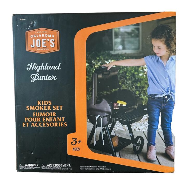 Oklahoma Joe Toy Smoker Set for Kids Ages 3+ AAA Battery-Powered Black, large image number 3