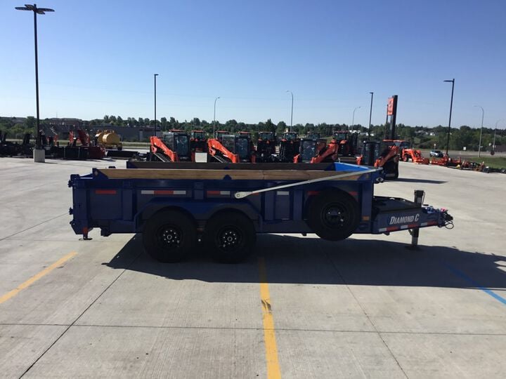 Diamond C LPT 14 Ft Heavy Duty Telescopic Dump Trailer, large image number 4