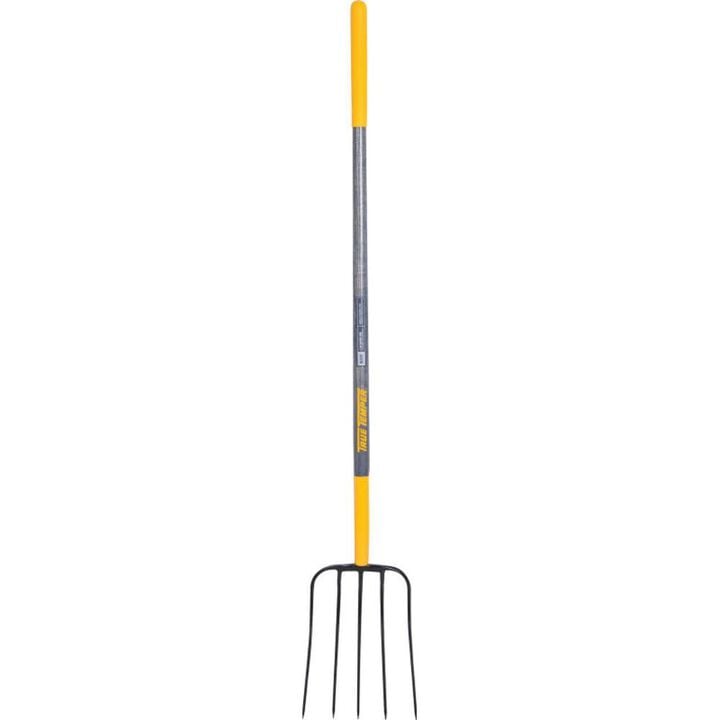 True Temper 5-Tine Forged Manure Fork with Cushion End Grip-on Handle, large image number 1