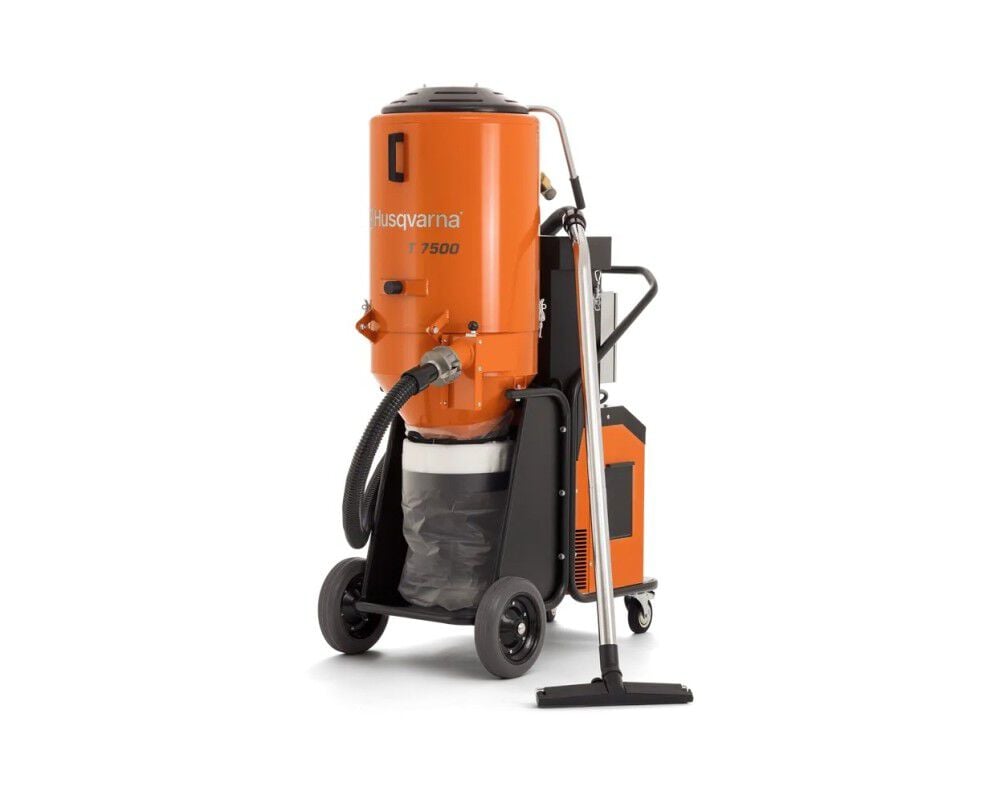 Husqvarna Construction T 7500 230V 10.1HP Industrial Dust Extractor Reconditioned, large image number 1