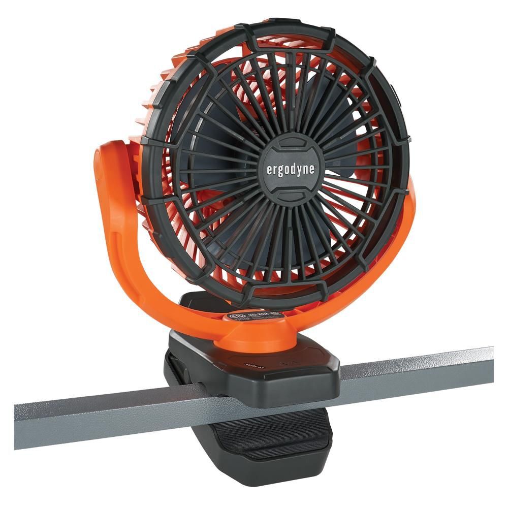 Ergodyne Chill-Its 6090 Orange Rechargeable Portable Jobsite Fan, large image number 10