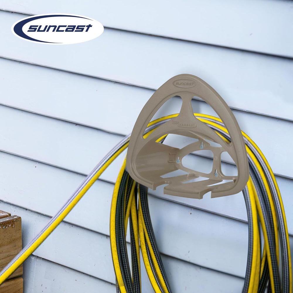 Suncast 150 Ft. Resin Wall Mounted Hose Hanger, Taupe, large image number 5