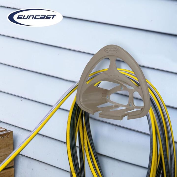 Suncast 150 Ft. Resin Wall Mounted Hose Hanger, Taupe, large image number 4