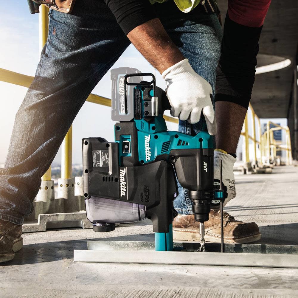 Makita 40V max XGT 1 1 8in AVT Rotary Hammer with Dust Extractor