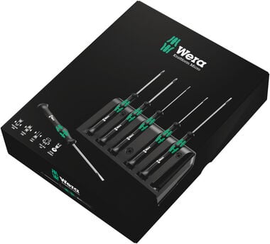 Wera Tools 6pc 2035/6 A Micro Screwdriver Set with Rack