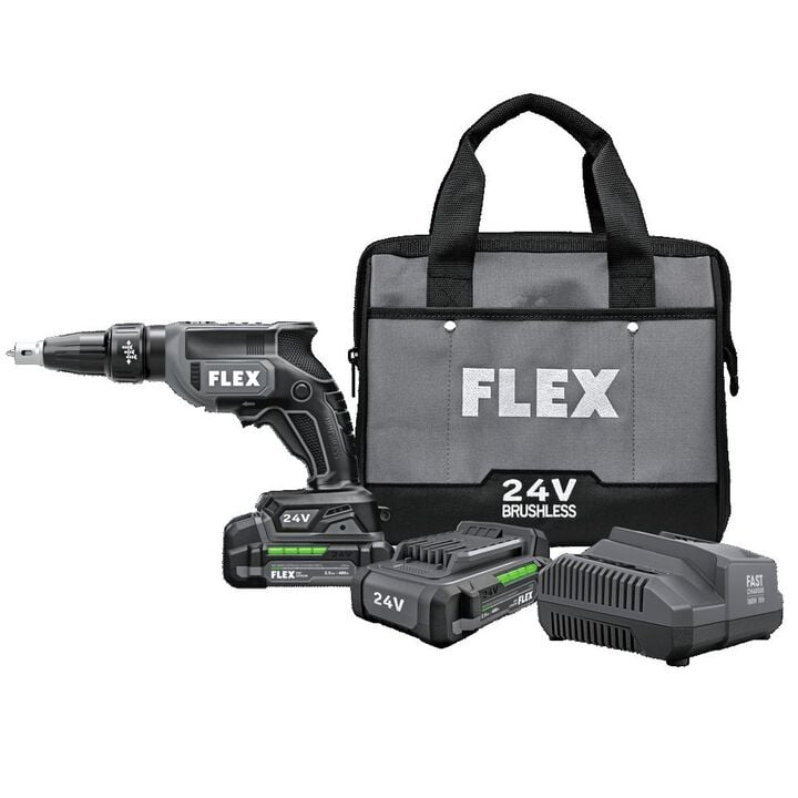 FLEX 24V Drywall Screw Gun Brushless Kit, large image number 2