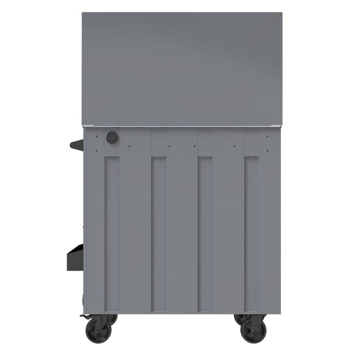 CRAFTSMAN Full Bank Rolling Tool Cabinet Gray, large image number 3