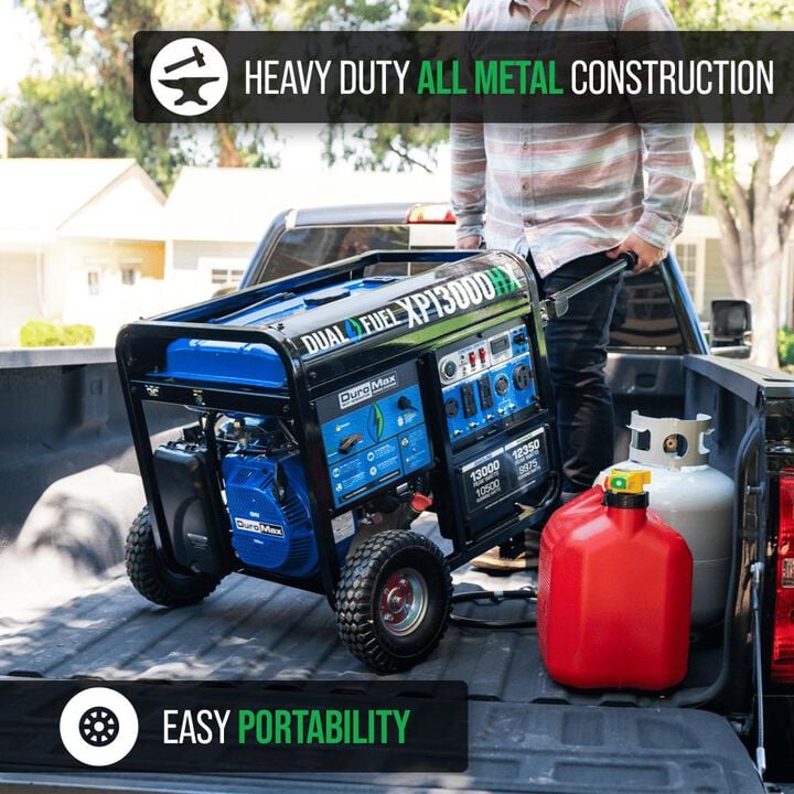 Duromax 13,000 Watt Dual Fuel 50-State Portable Generator with CO Alert, large image number 10