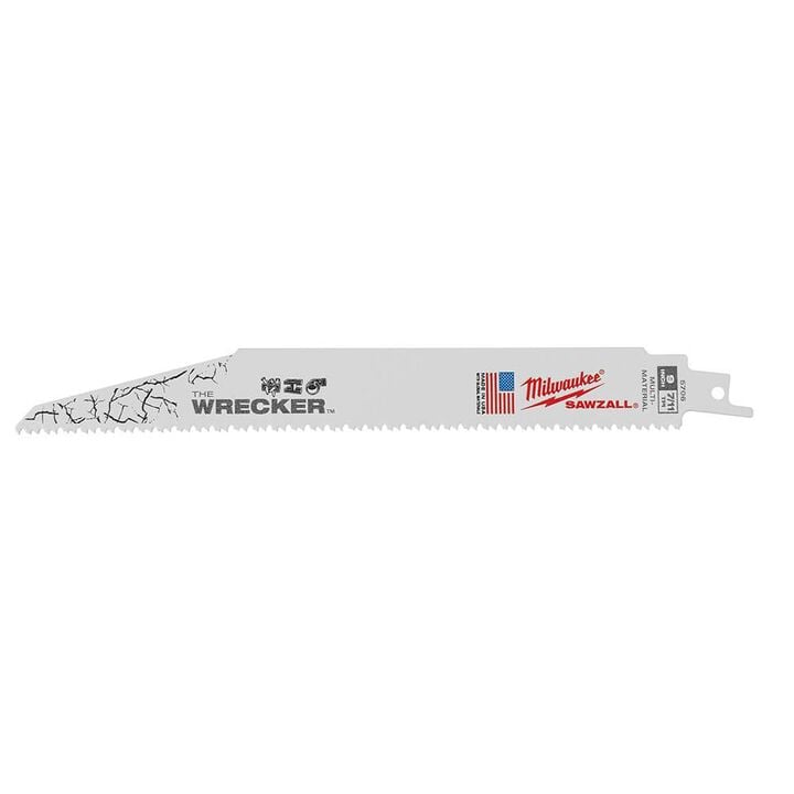 Milwaukee The Wrecker Multi-Material SAWZALL Blade 9 In. 7/11TPI 5 pk, large image number 0