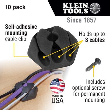verdwijnen Jood Frustratie Klein Tools Self Stick 3 Slot Cable Clips 10pk 450-410 from Klein Tools -  Acme Tools