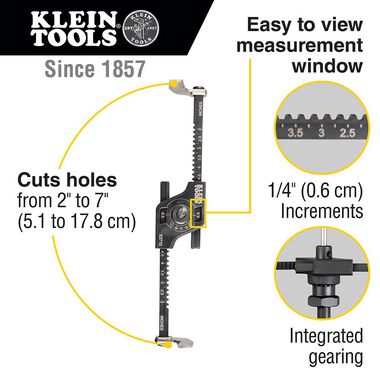 Klein Tools Adjustable Hole Saw, large image number 1