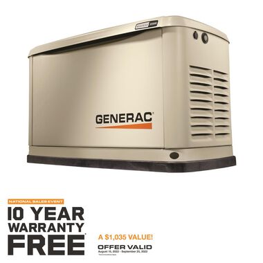 Generac Guardian Series 70422 22/19.5kW Air-Cooled Standby Generator with Wi-Fi Alum Enclosure, large image number 1