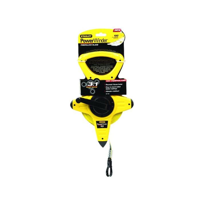 Stanley 100 Ft PowerWinder Fiberglass Open Long Tape, large image number 6