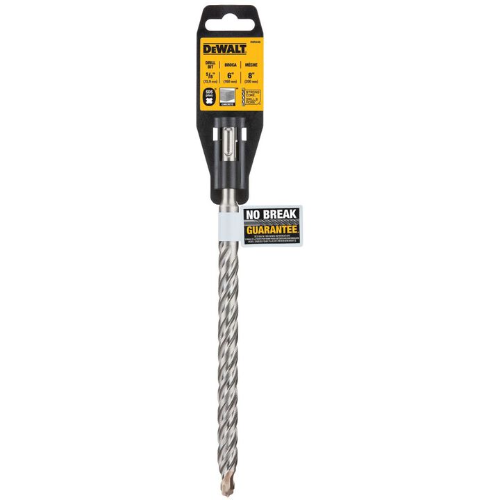 DEWALT 5/8 In. x 6 In. x 8 In. Rock Carbide SDS+ Hammer Bit, large image number 6