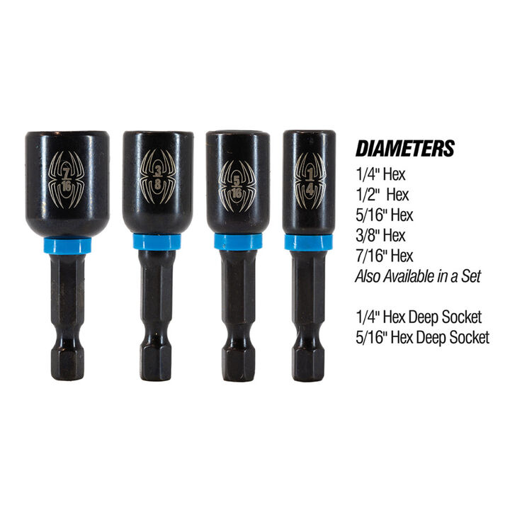 Spyder 1/4 Inch Magnetic Impact Nut Driver, large image number 4