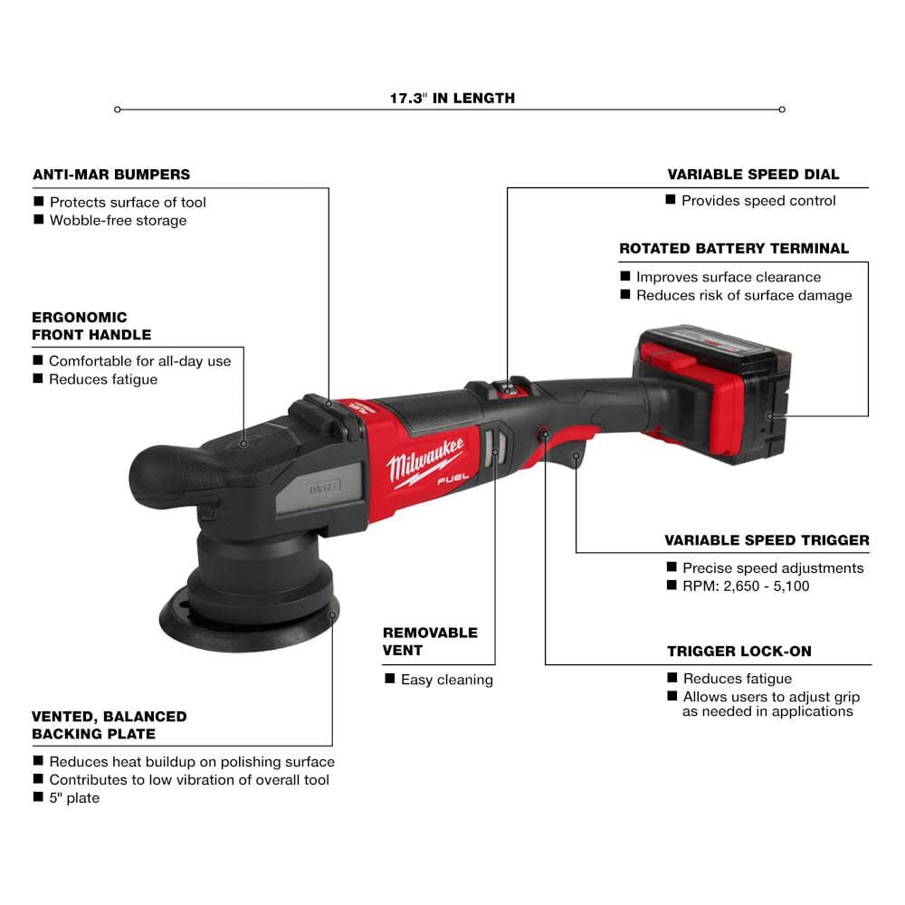 Milwaukee M18 Fuel 15mm Random Orbital Polisher Kit 2684 22hd Simolary simolary.com 8