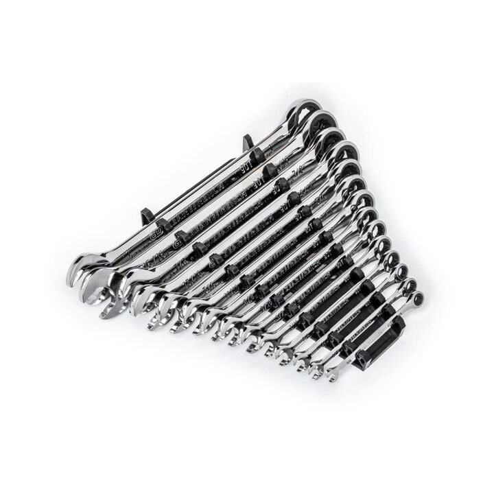 GEARWRENCH 14 Pc 90T 12 Point SAE Combination Ratcheting Wrench Set, large image number 6