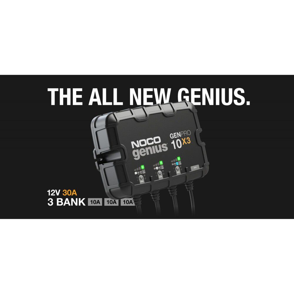 Noco 12V Battery Charger 30A Fully Automatic 3 Bank On Board, large image number 2