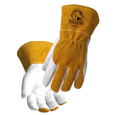 Black Stallion Welding Gloves Premium Goatskin MIG XL