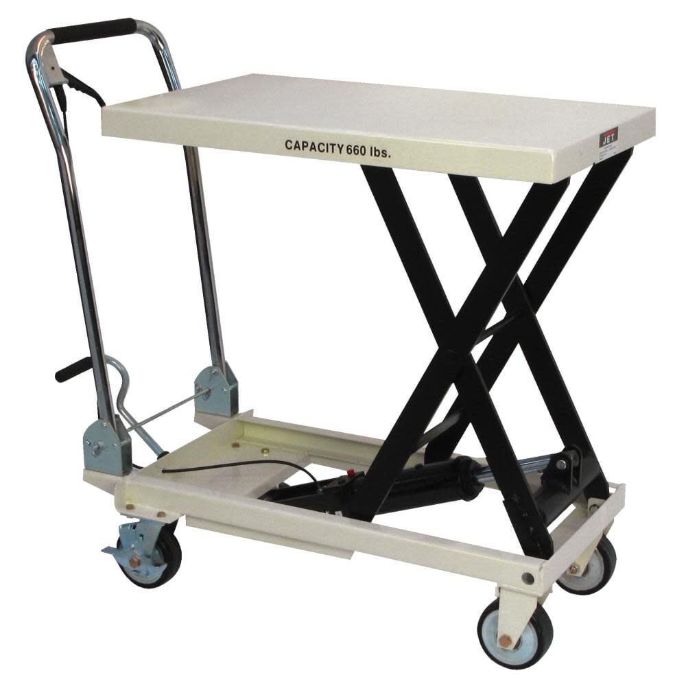 JET Scissor Lift Table Folding Handle 660-Lb Capacity – 140777