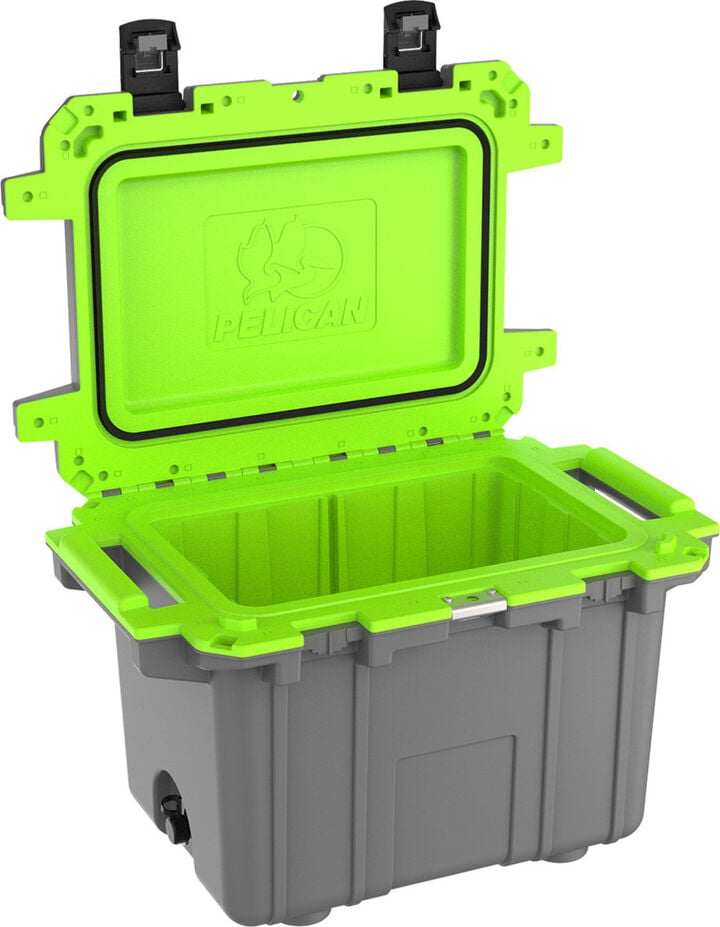 Pelican 50 Qt Elite Cooler - Dark Gray/Green, large image number 2