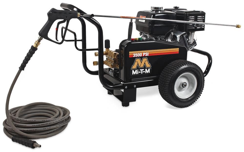 Mi T M JCW 3500 PSI 3.7 GPM Gas Powered Cold Water Pressure Washer with 4 Spray Tips - JCW-3504-2MHB