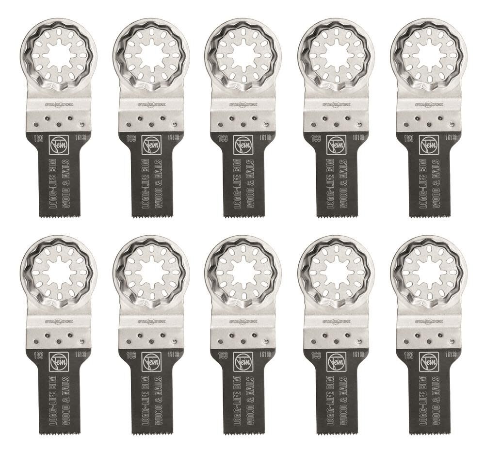 Fein StarLock E-Cut 183 Long-Life Saw Blade with Bi Metal Teeth for All Woods Plasterboard and Plastic Materials, large image number 1