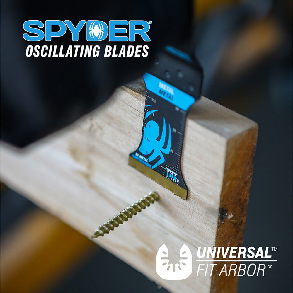 Spyder Osc Tool Blade, 1.35 Inch Width x 2 Inch Bi-Metal Wood/Nail Blade, large image number 2